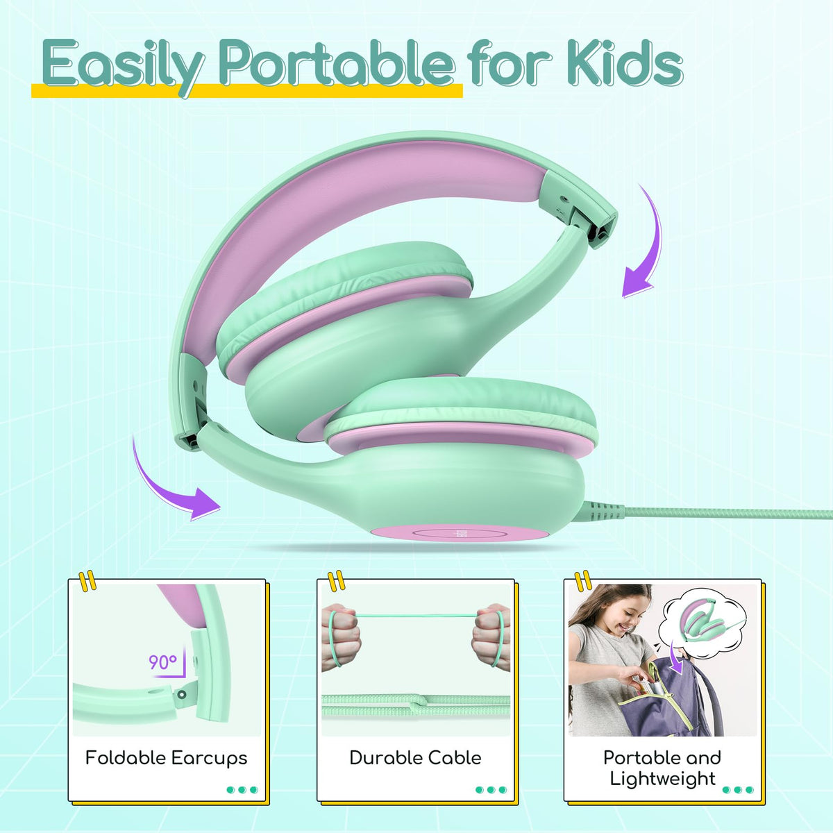 EarFun K1 packaging and colorway in green violet