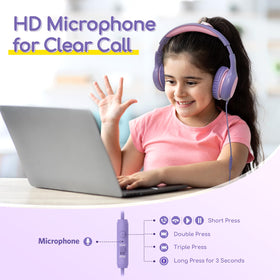 EarFun K1 headphones with built in microphone for online learning.
