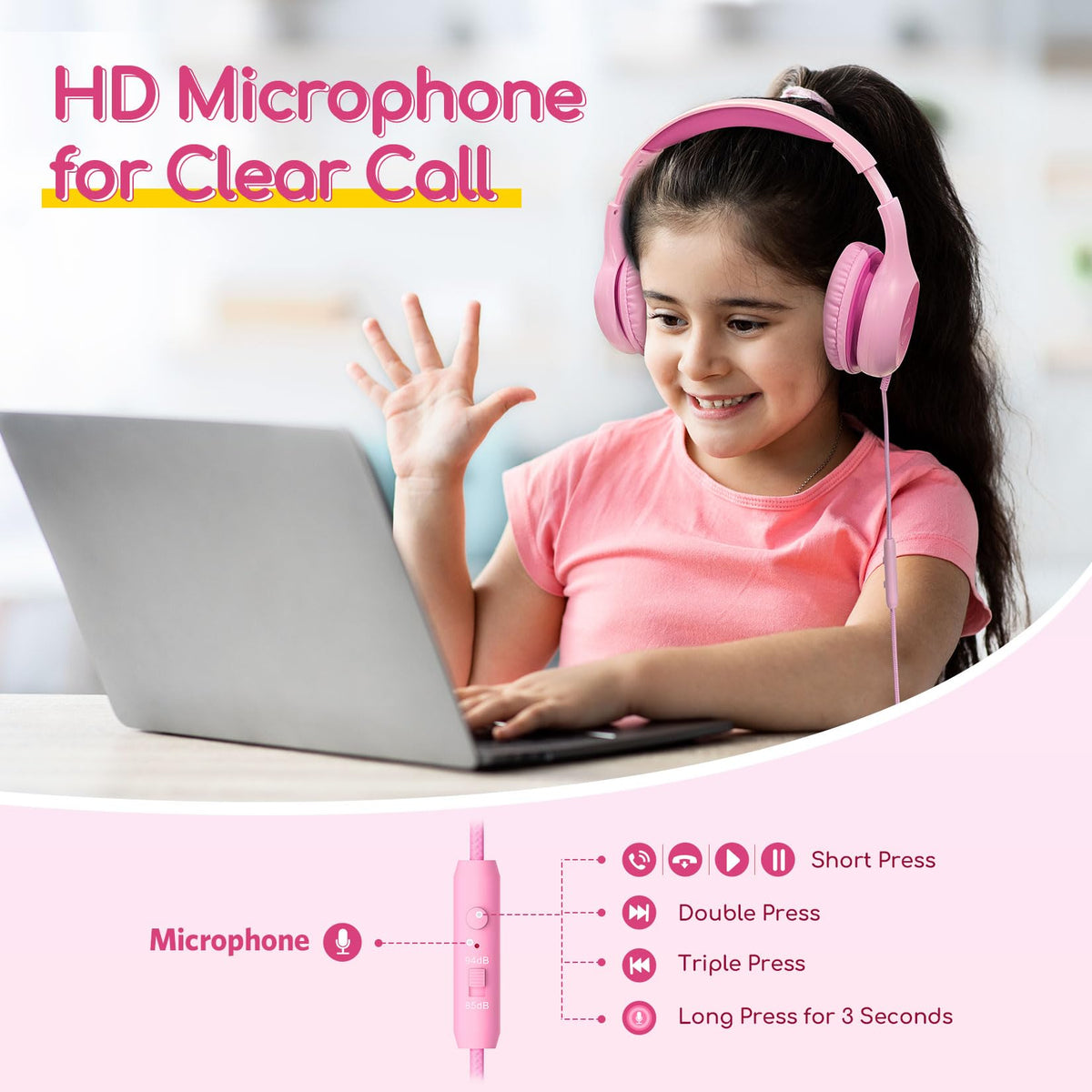 Soft EarFun K1 ear cups provide comfort for long study sessions.