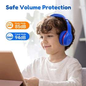 EarFun K2 folded compact in blue illustrating portability for travel
