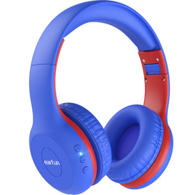 EarFun K2 front view in blue showing over-ear design and comfy fit