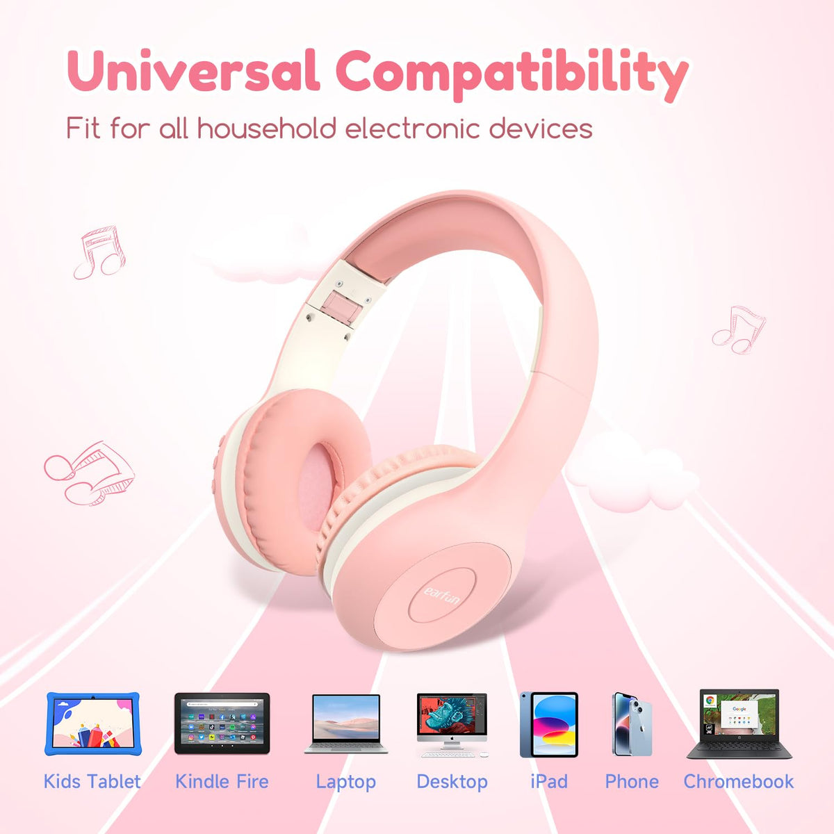 EarFun K2 USB-C port and battery indicator showing fast recharge and long runtime