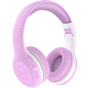 EarFun K2 Kids front packaging in violet showing product and key features