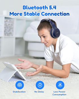 EarFun K2 blue built-in mic enables hands-free calls during online classes