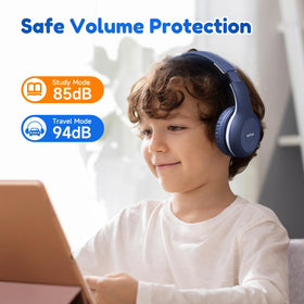EarFun K2 on child head demonstrating secure fit for school use