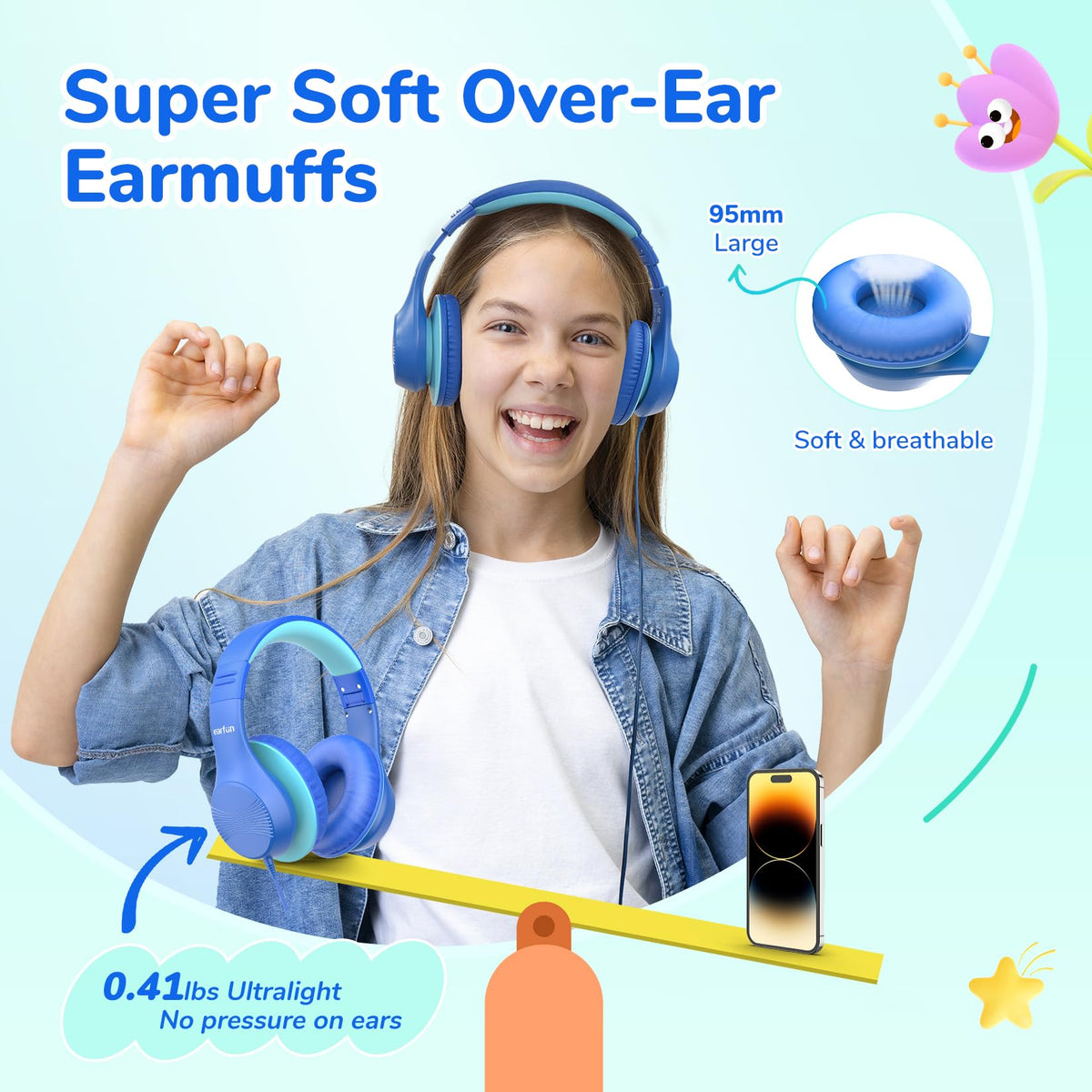 EarFun K3 foldable design is travel-ready and easy to carry.