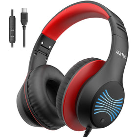 EarFun K3 Kids Headphones folded for travel, compact and portable.