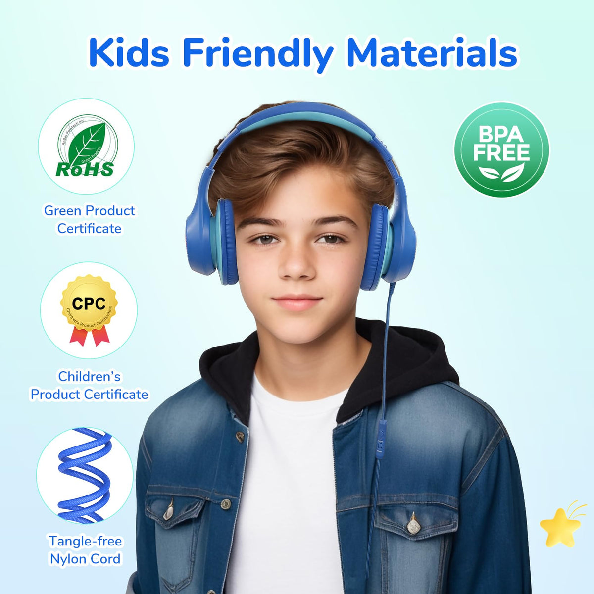 Child wearing EarFun K3 in classroom illustrating comfortable learning use