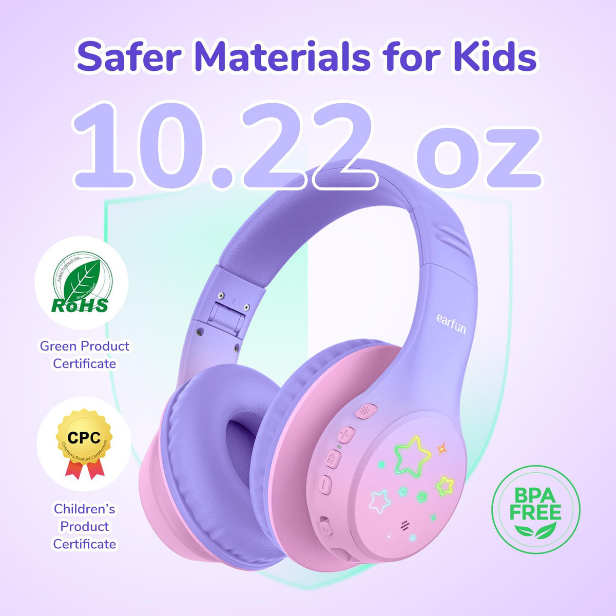 EarFun K4 Kids Bluetooth 5.4 ensures stable wireless connections across devices