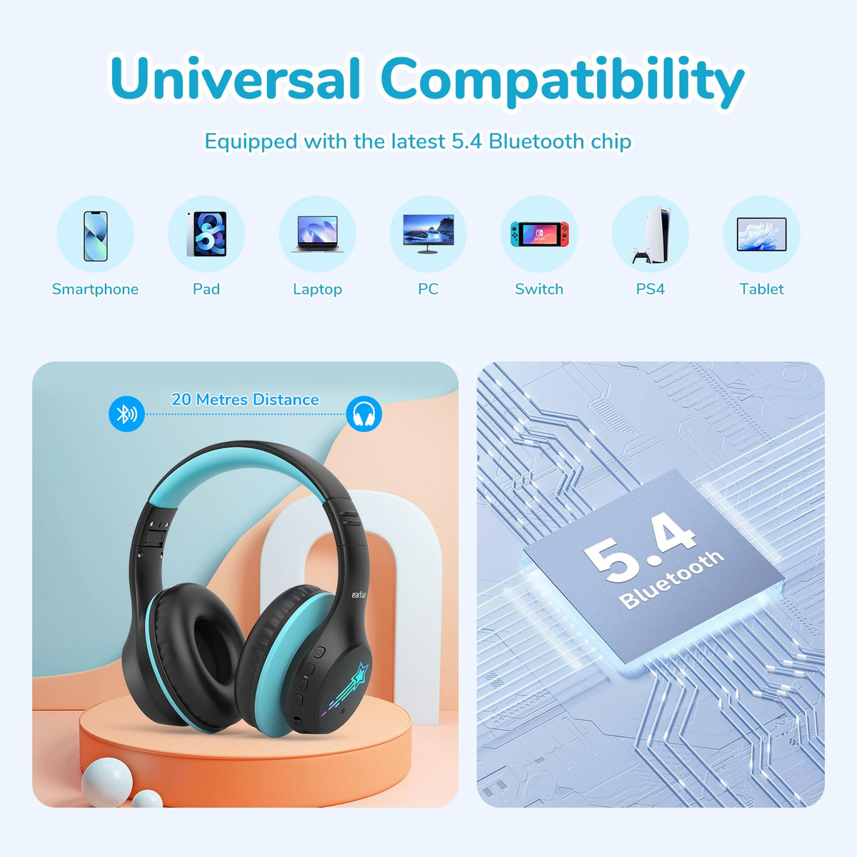 EarFun K4 includes a 3.5mm cable for uninterrupted listening when needed.