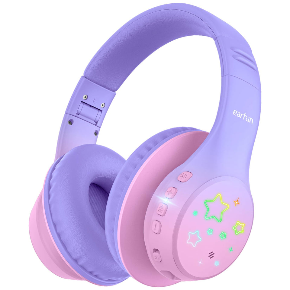 EarFun K4 Kids with LED light modes enhances focus and fun during study or play