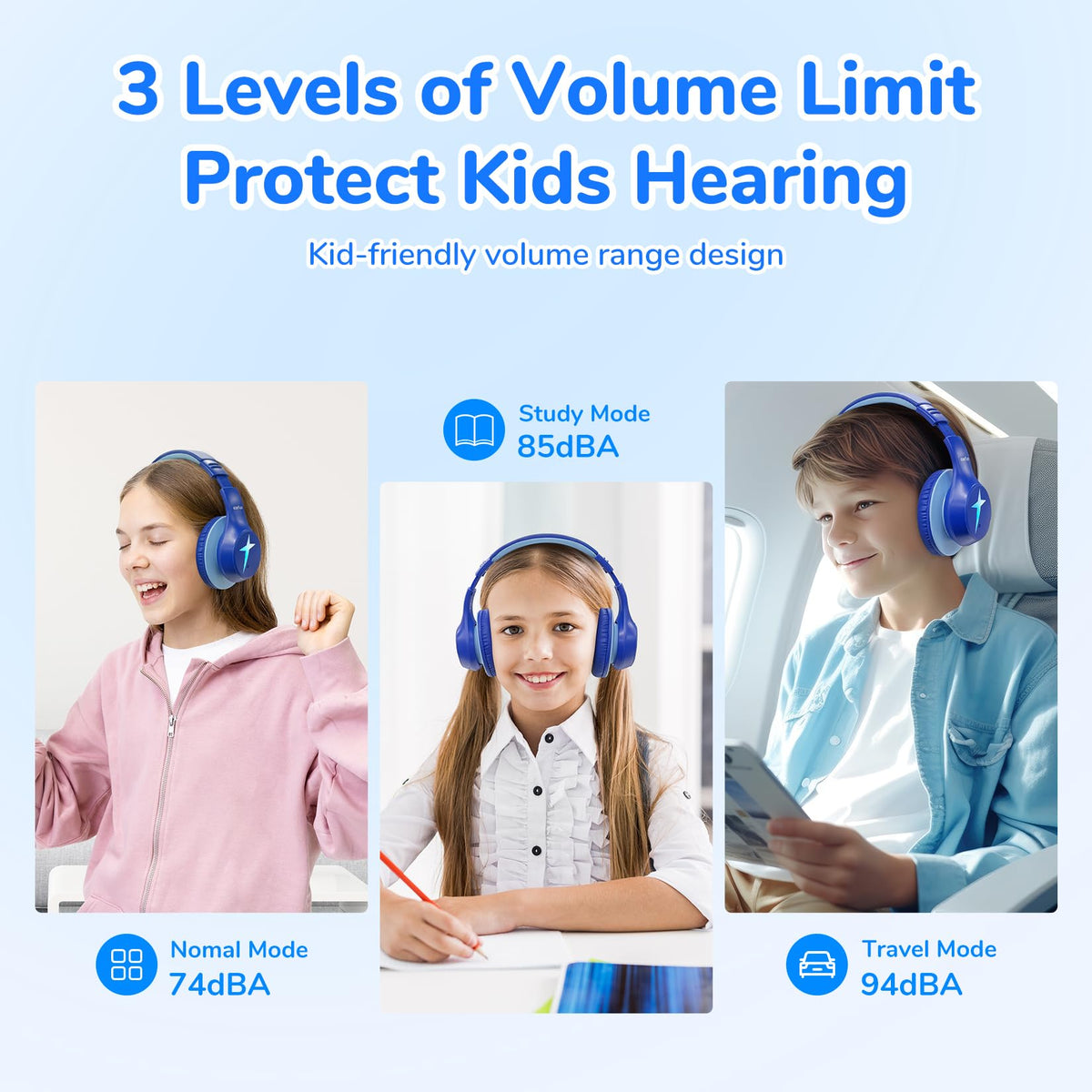 EarFun K4 volume-limits ensure safe listening during school and study sessions