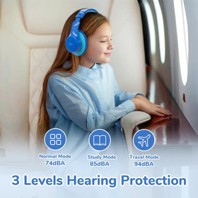 EarFun K4NC folded with storage bag demonstrating portability and protection