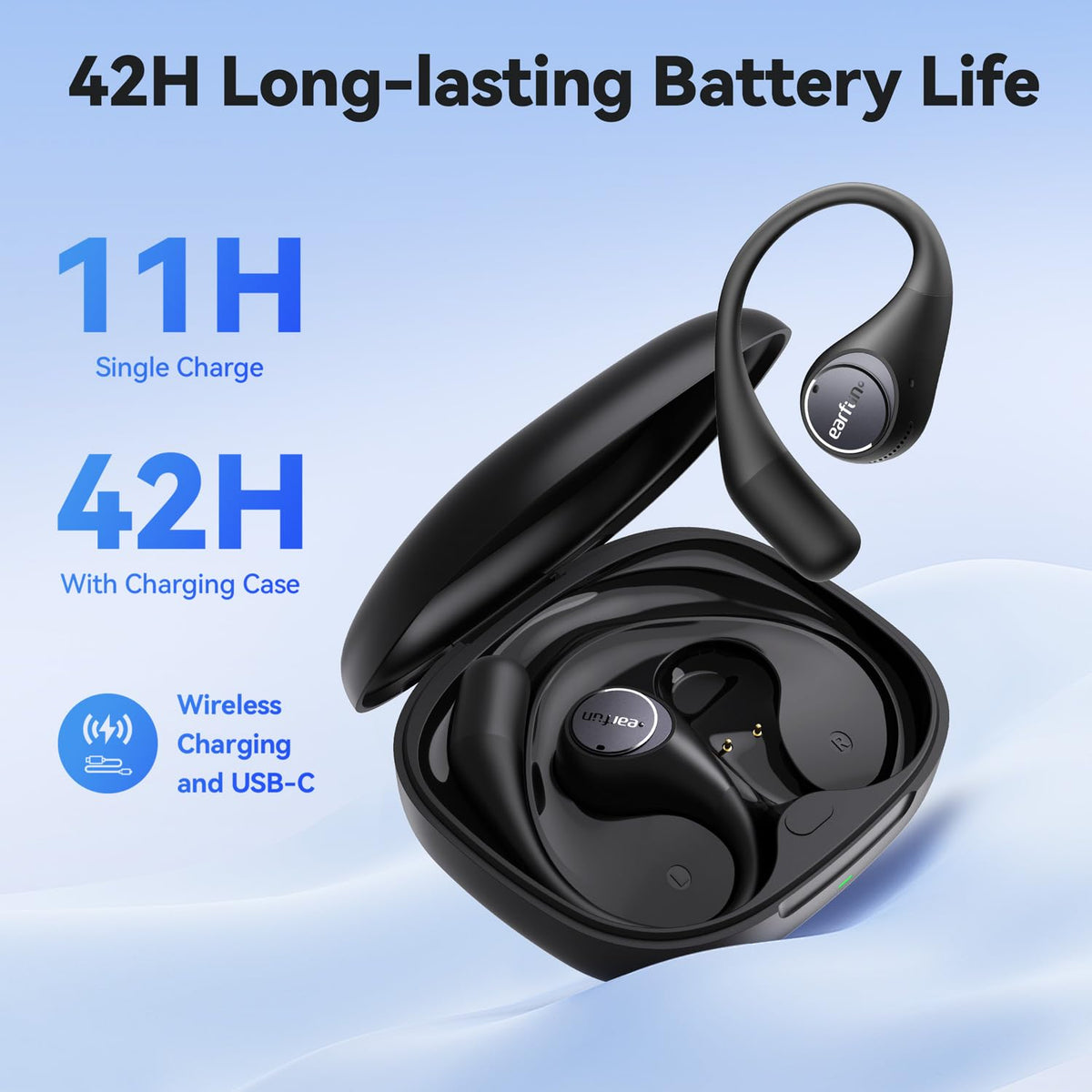 EarFun OpenJump 4 mics ENC for clearer calls in busy environments