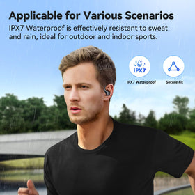EarFun OpenJump IPX7 waterproof design resists sweat and rain