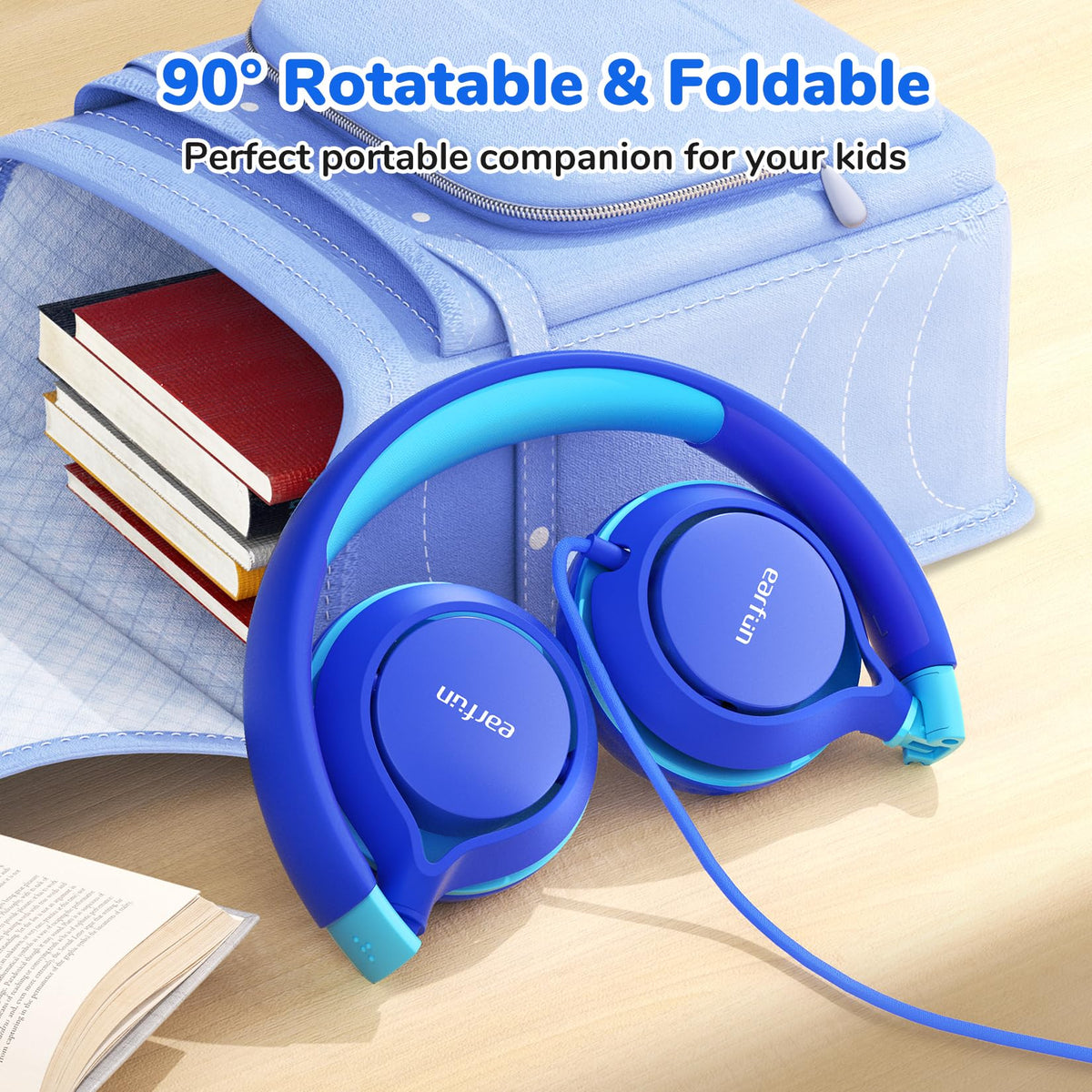 Standard 3.5mm jack on EarFun S1 ensures device compatibility