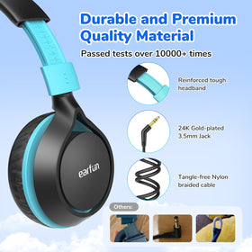 EarFun S1 40mm drivers deliver clear mids and highs with balanced bass.