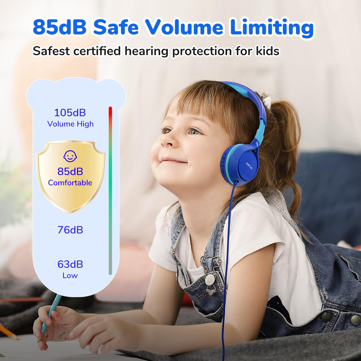 Foldable EarFun S1 headphones for easy storage and transport
