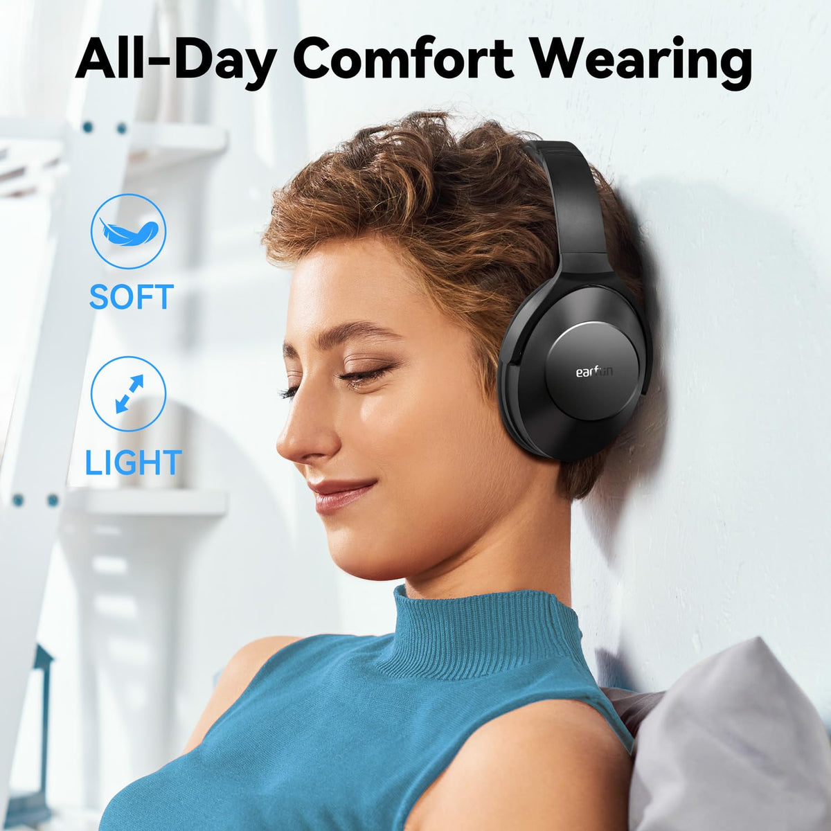 EarFun Wave Life connected to two devices demonstrating multipoint convenience