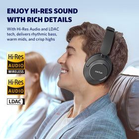 EarFun Wave Pro folded compact for travel-friendly storage.