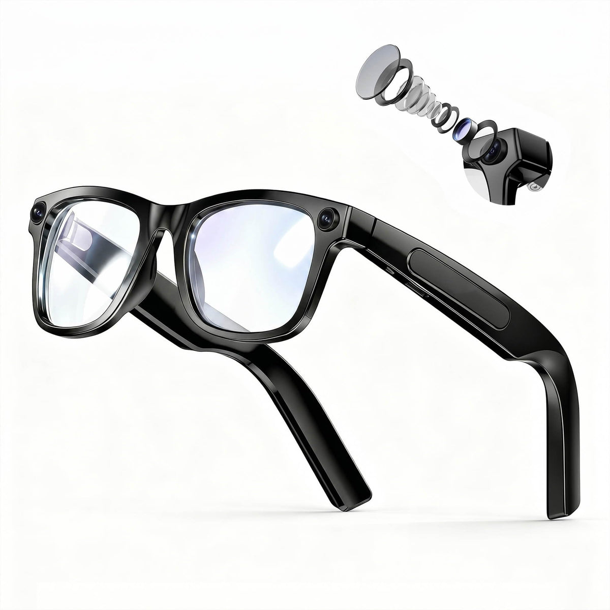 EarlySincere 4K glasses camera captures hands-free, high-resolution footage.
