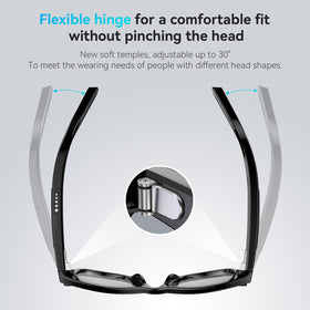 EarlySincere AI Glasses 410mAh battery enabling extended use and quick charging