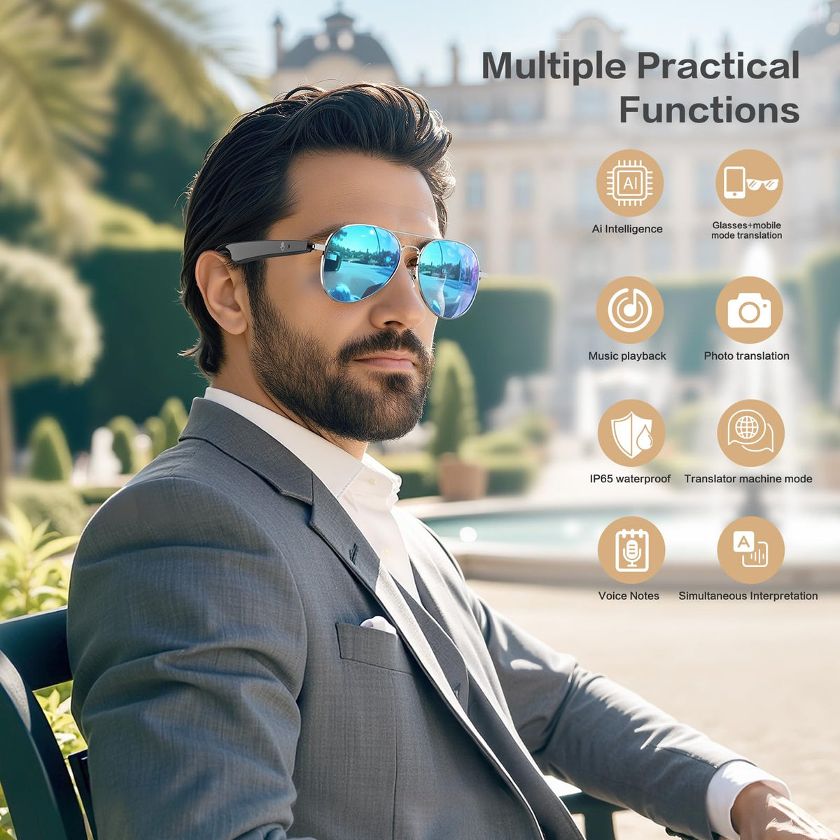 EarlySincere Ai Glasses enabling hands-free Bluetooth calls with clear audio