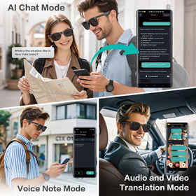 EarlySincere AI glasses with Bluetooth calls for hands-free communication