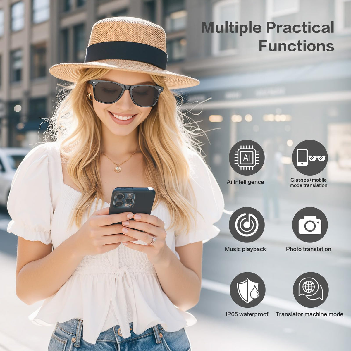EarlySincere AI glasses IP65 waterproof rating for durability in rain or sweat