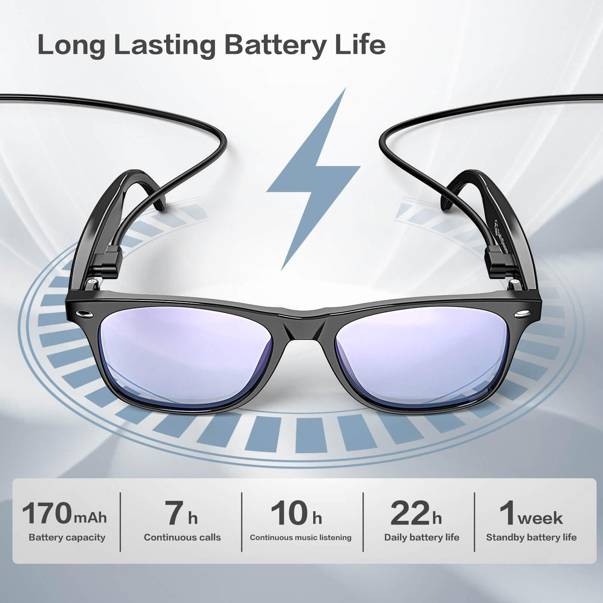 EarlySincere AI Smart Glasses blue light blocker and UV protection for screen time