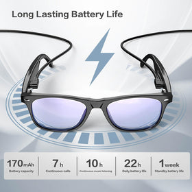 EarlySincere AI Smart Glasses blue light blocker and UV protection for screen time