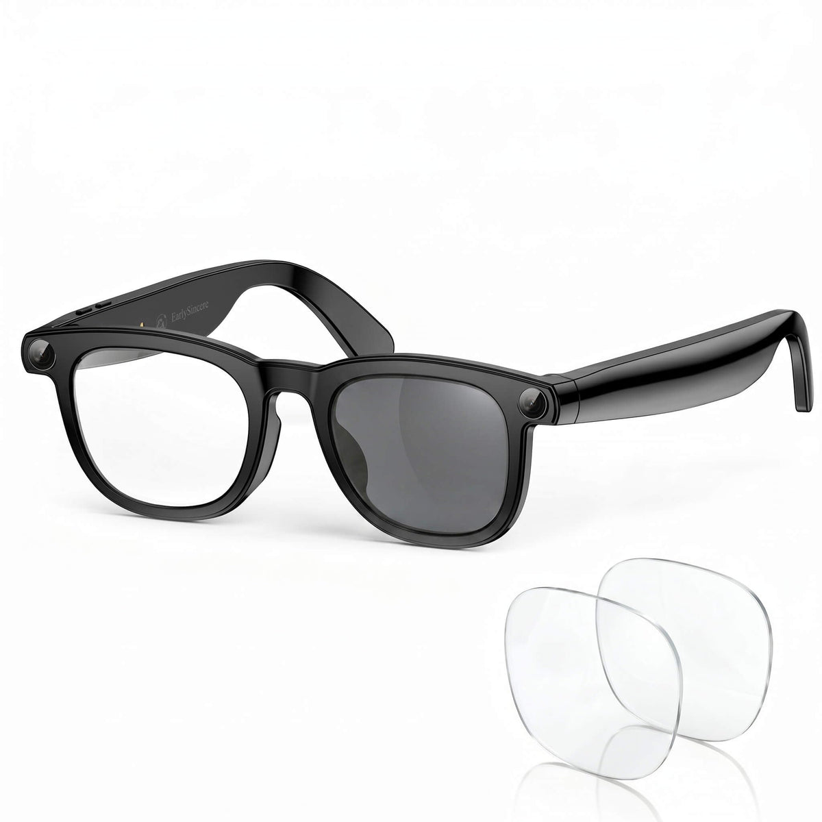 EarlySincere smart glasses with 4K camera enable hands-free vlogging and instant sharing.