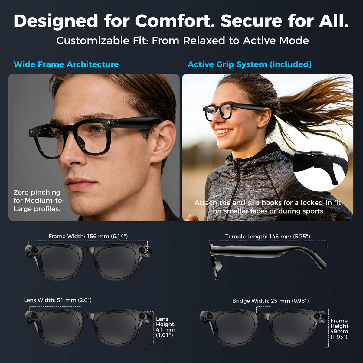 Premium gift set of EarlySincere glasses includes case, lenses, and accessories.