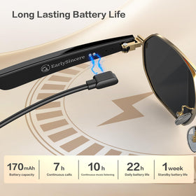 EarlySincere TAC polarized UV lenses reduce glare and protect eyes