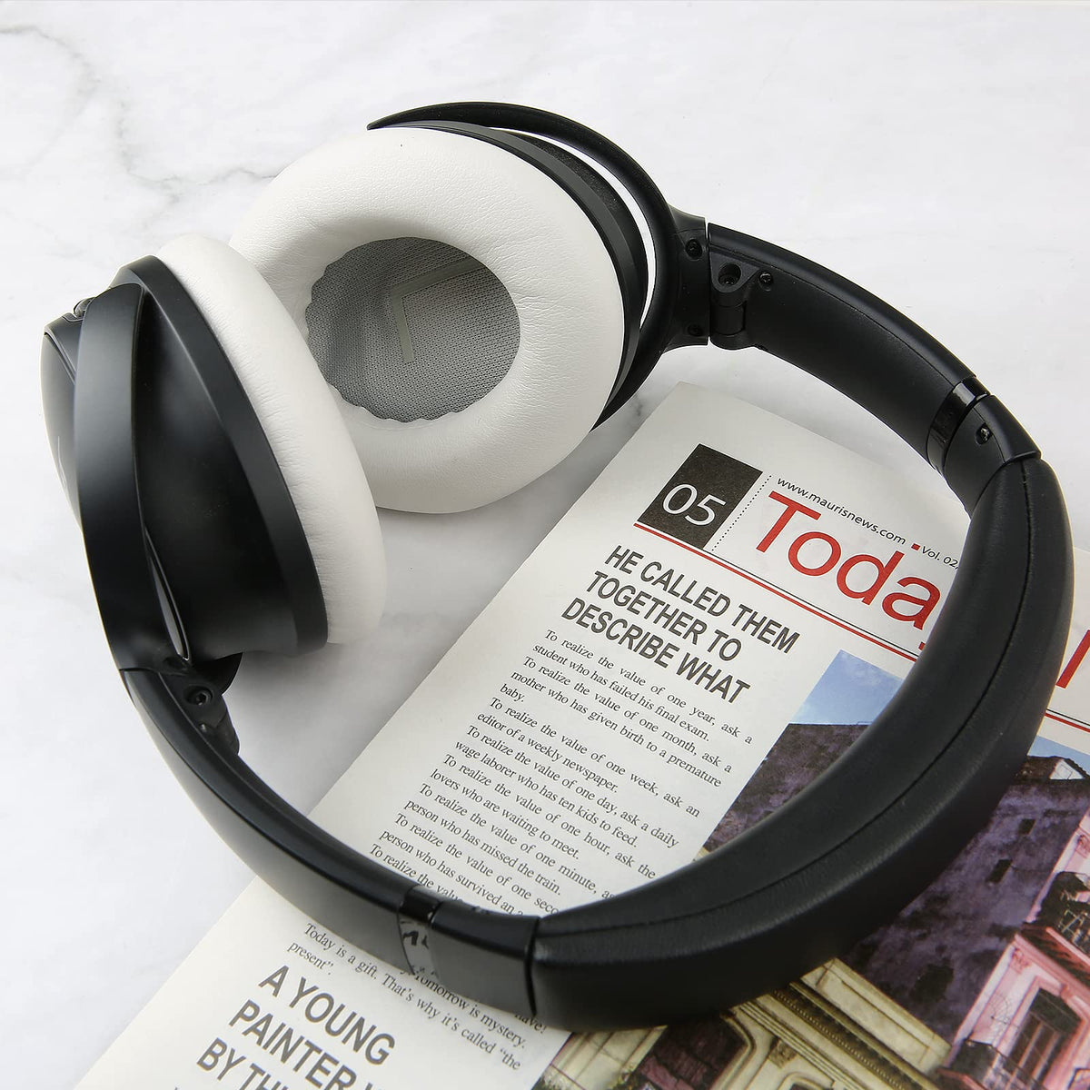 Earrock Bose QC45 earpads memory foam for comfortable listening