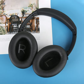 Earrock Bose QC45 earpads close-up showing premium materials and padding