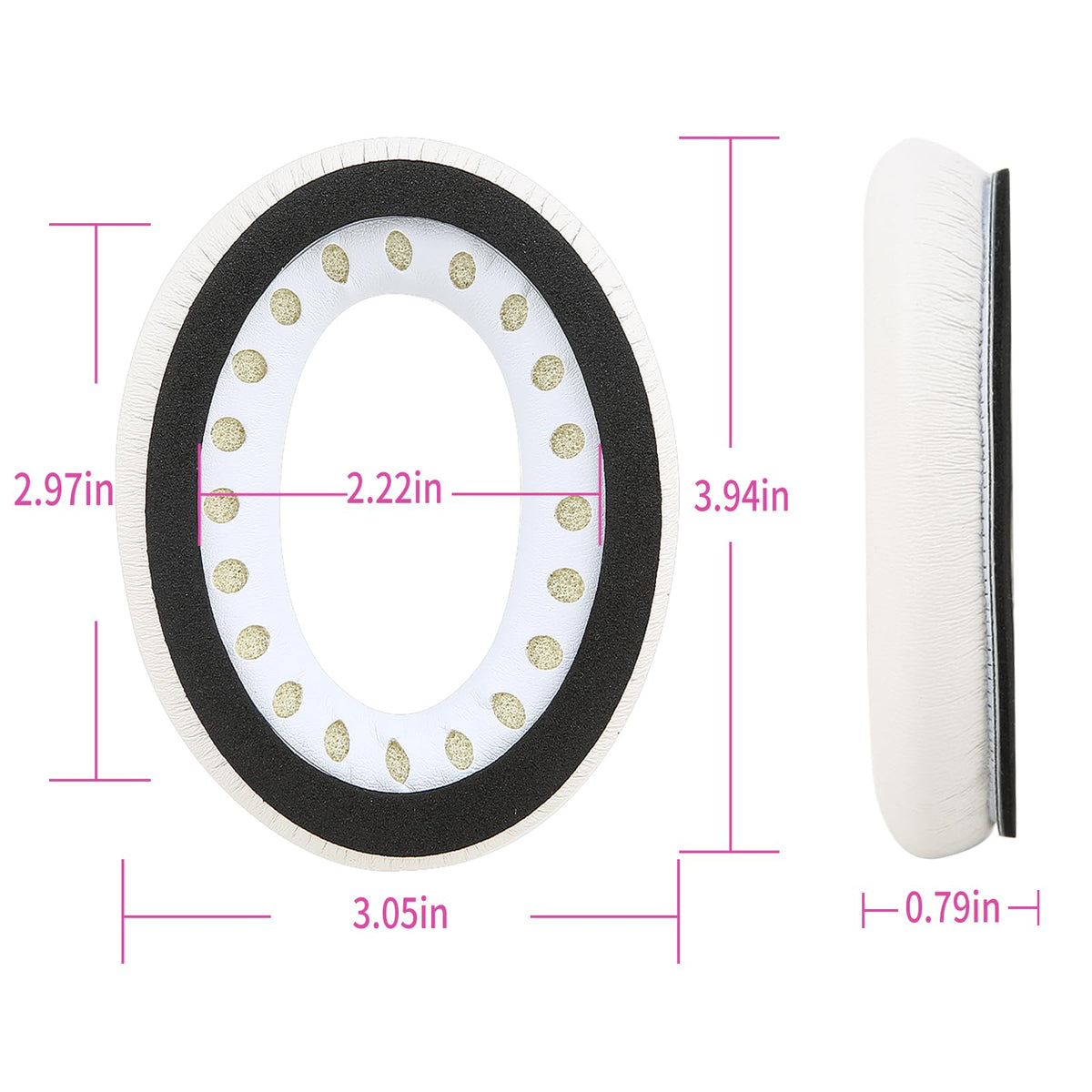 Earrock easy-install earpads clip in quickly for a refreshed fit.
