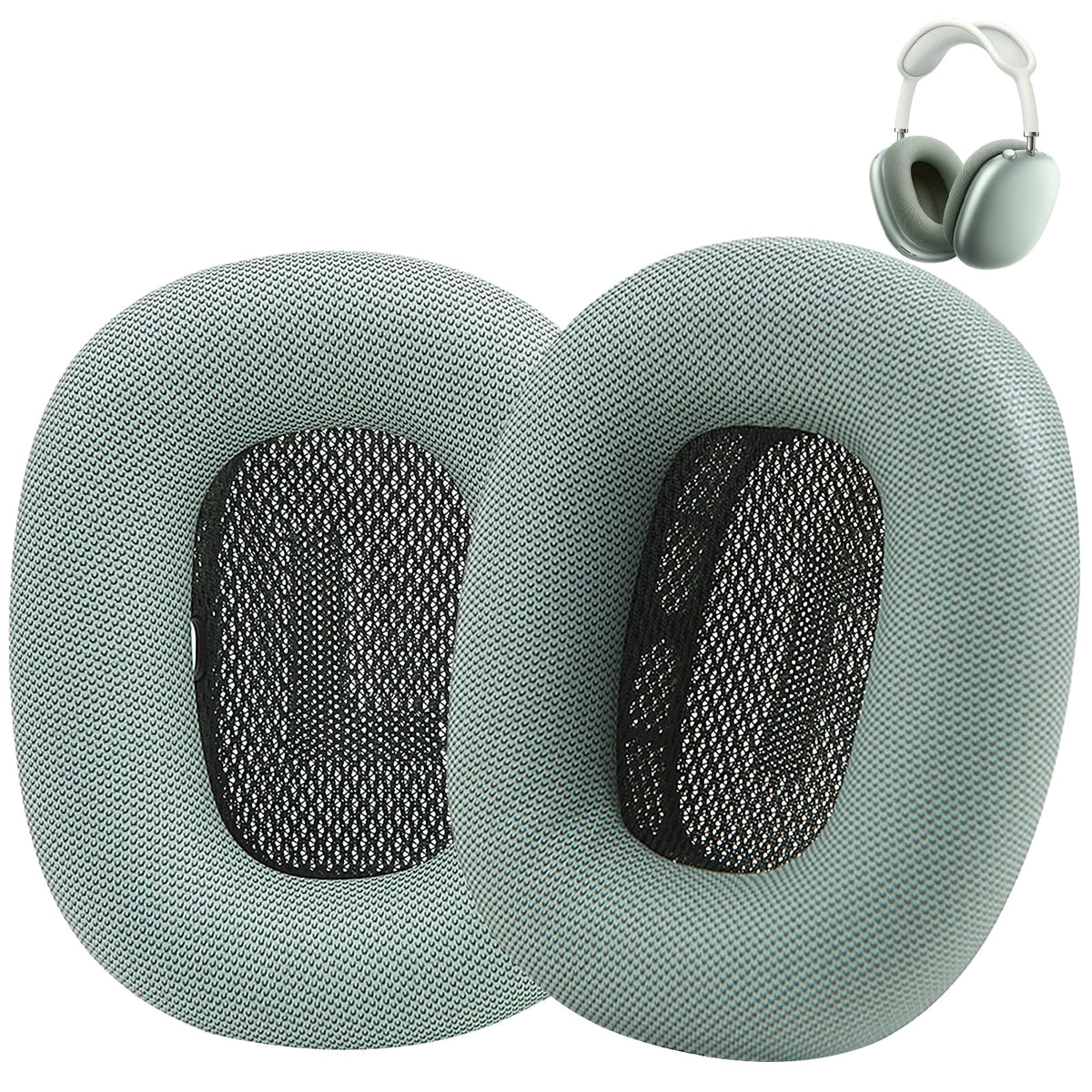 Earrock green protein leather earpads for AirPods Max with premium comfort