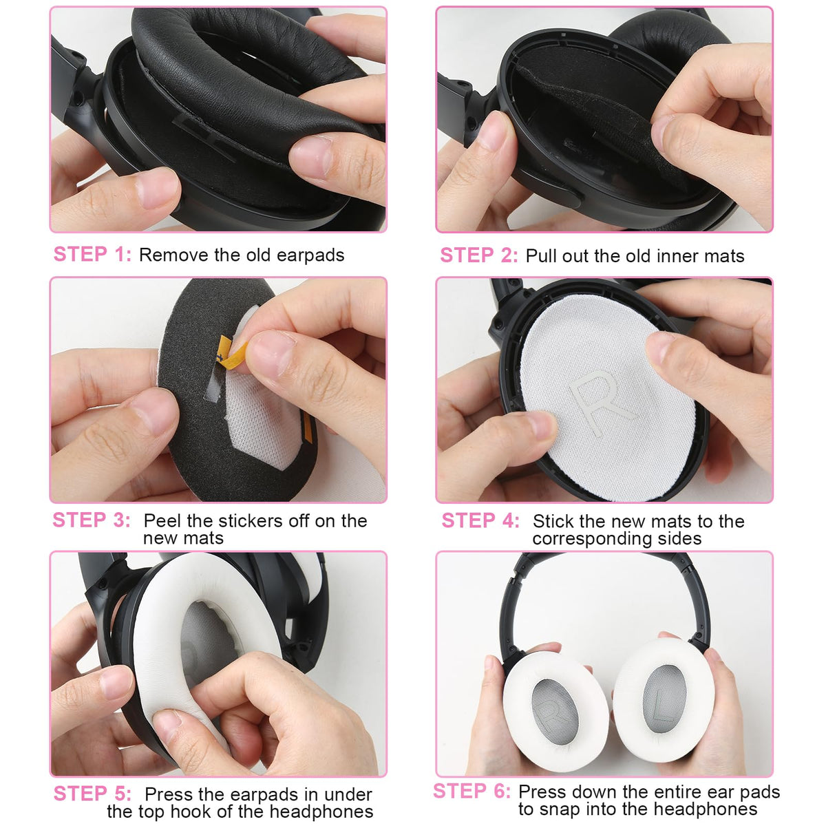 Earrock noise-damping surface enhances listening experience.