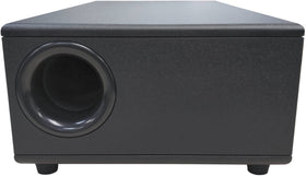 Earthquake CP-8 down-firing woofer provides floor-coupled bass punch.