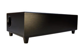 Earthquake CP-8 under the sofa delivers fast, punchy bass for movie nights