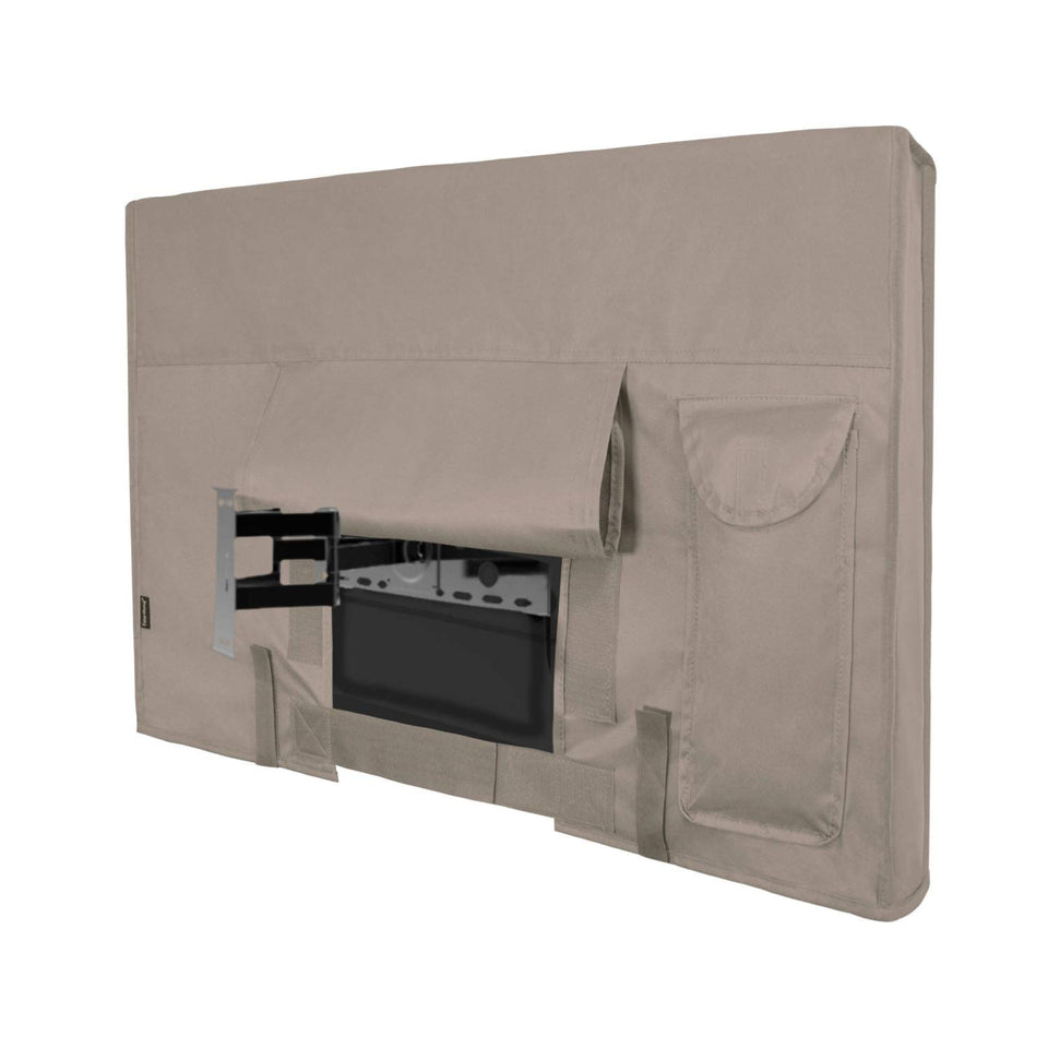 Easy-Going front view of camel cover showing full-screen protection and weather resistance