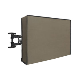 Easy-Going front view camel cover protecting entire TV outdoors