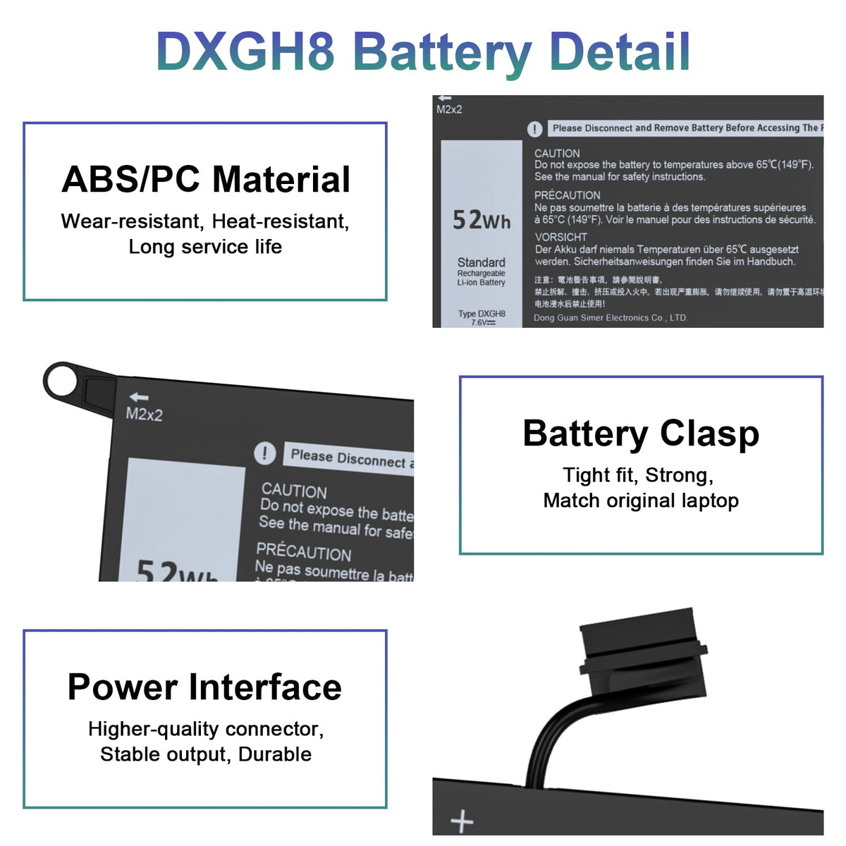 Easy Style DXGH8 with included screwdrivers and manual enabling easy replacement