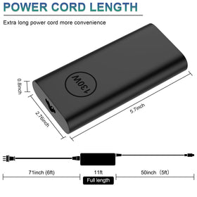 Easy Style Dell charger LED indicator for charging status at a glance.