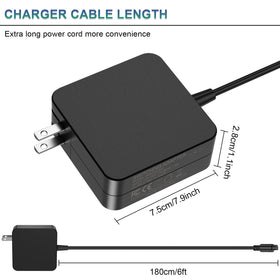 Easy Style charger ready for travel with 100-240V input worldwide use.