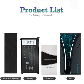 Easy Style WDX0R battery for Dell Latitude 3189, close-up, reliable power for everyday tasks.