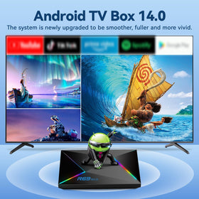 EASYTONE remote beside box showing voice control and easy navigation benefits