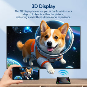 EASYTONE living room setup with TV conveying immersive 4K HDR entertainment experience