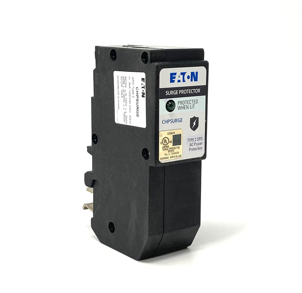 Eaton CHPSURGE front view showing form factor and label for reliable panel protection